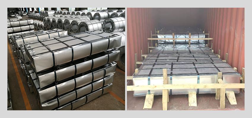 packaging and container loading anti-finger galvalume corrugated sheet