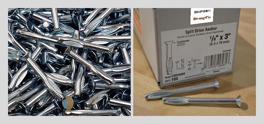 split drive anchors package