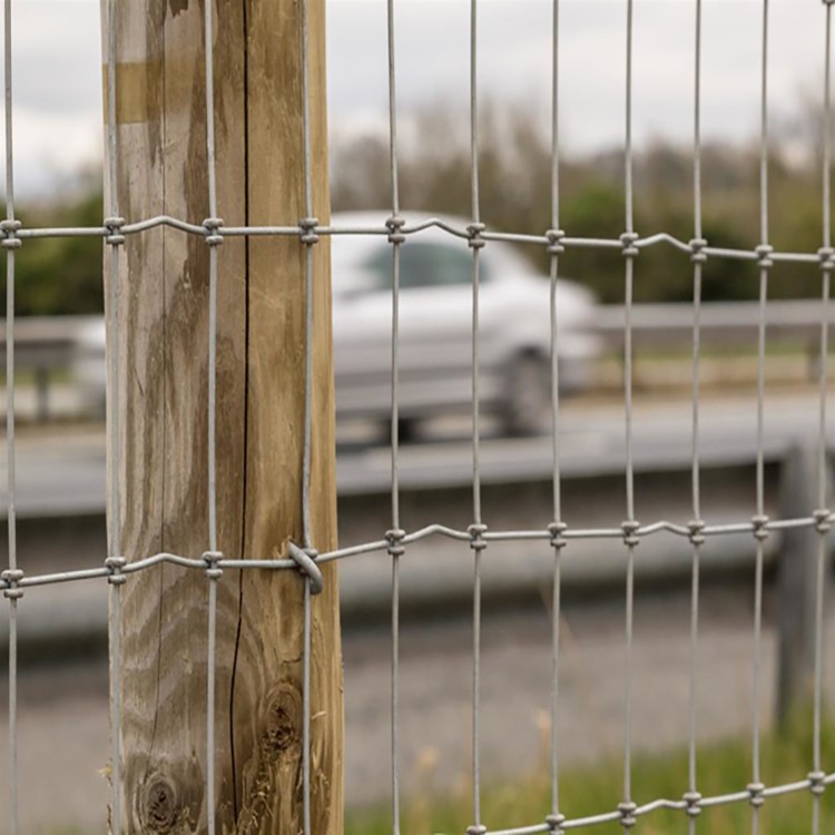 galvanized farm field fence
